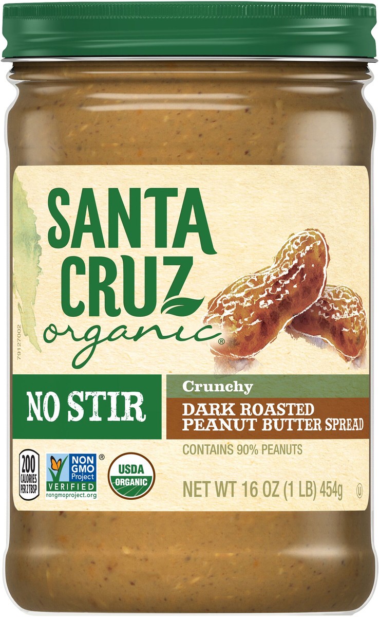 slide 2 of 8, Santa Cruz Organic Peanut Butter, 16 oz