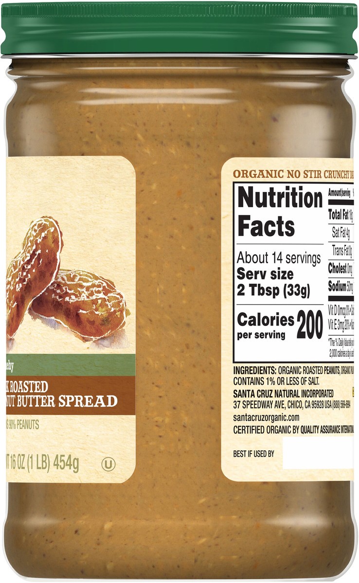 slide 6 of 8, Santa Cruz Organic Peanut Butter, 16 oz