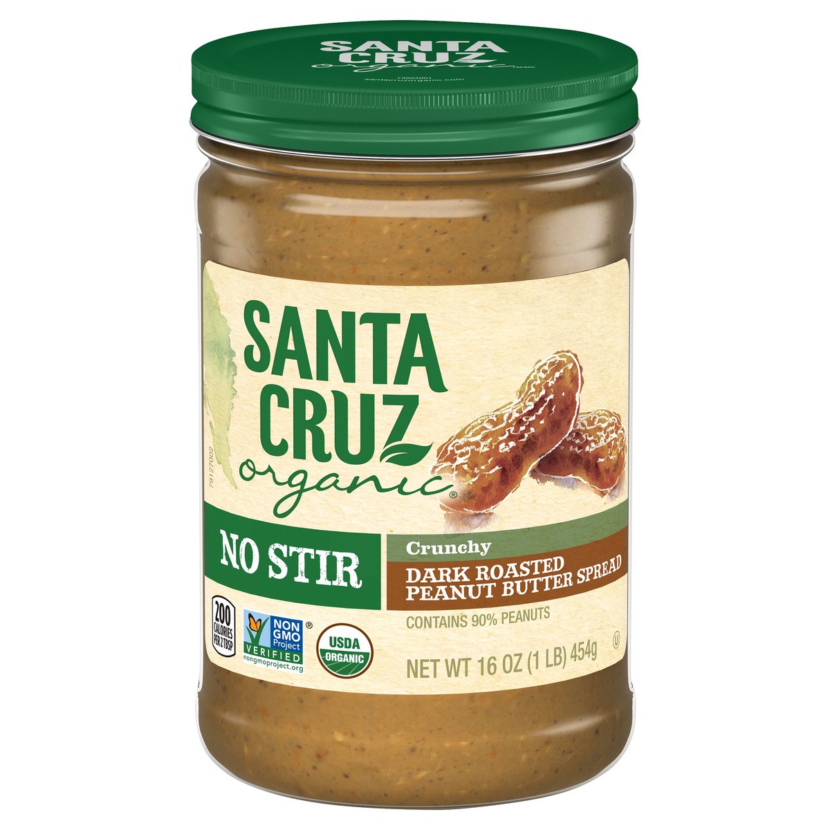 slide 1 of 8, Santa Cruz Organic Peanut Butter, 16 oz