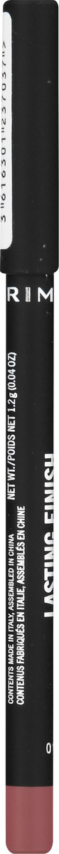 slide 9 of 11, COTY RIMMEL LONDON Rimmel Lasting Finish 8HR Soft Lip Liner Pencil - Vibrant, Blendable Formula to Lock Lipstick in Place for 8 Hours - 120 Pink Candy, .04oz, 0.14400000000000002 oz