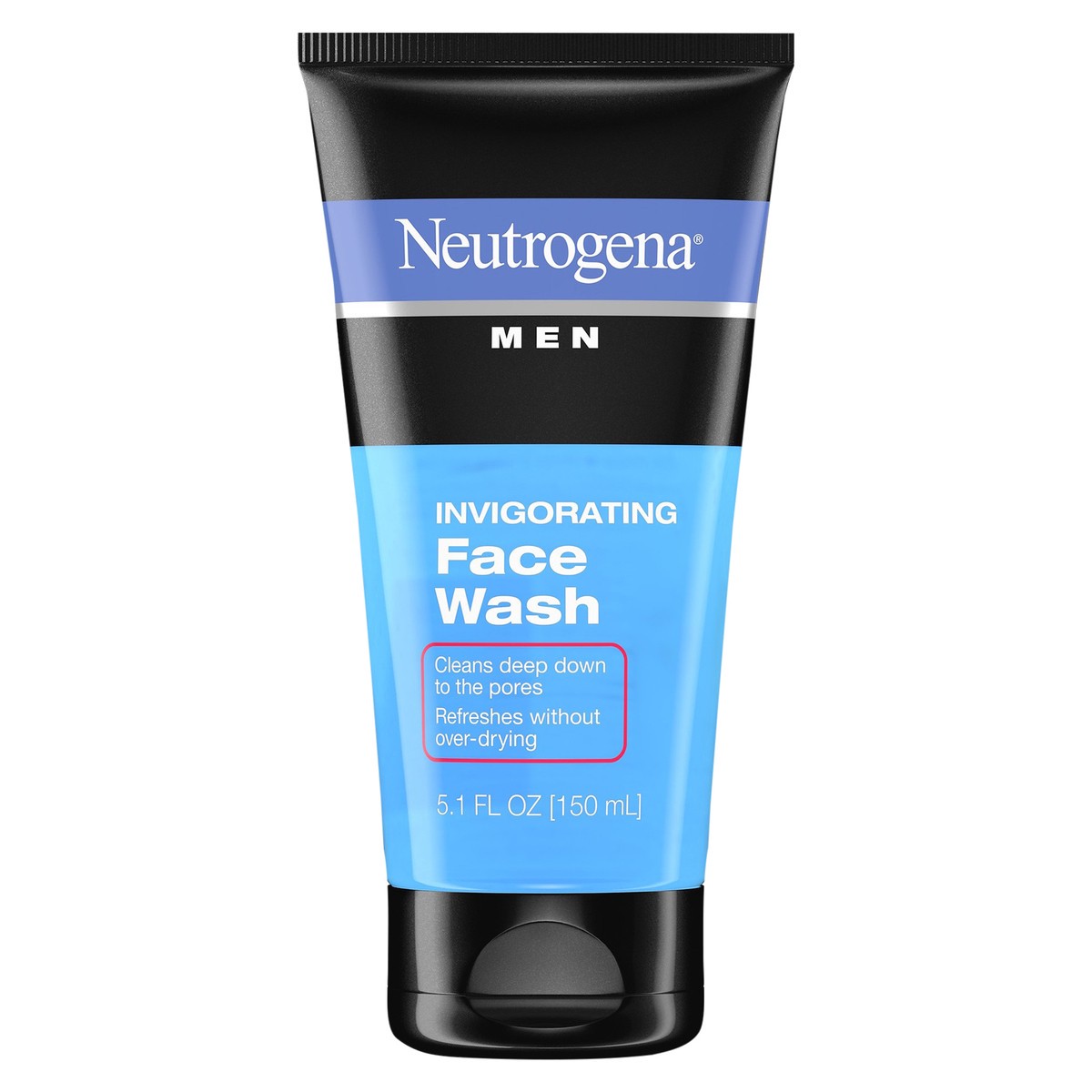 slide 1 of 7, Neutrogena Men's Invigorating Daily Foaming Gel Face Wash, Deep Cleansing, Energizing & Refreshing Oil-Free Facial Cleanser for Men to Improve Skin's Healthy Look, 5.1 Fl. Oz, 5.10 fl oz