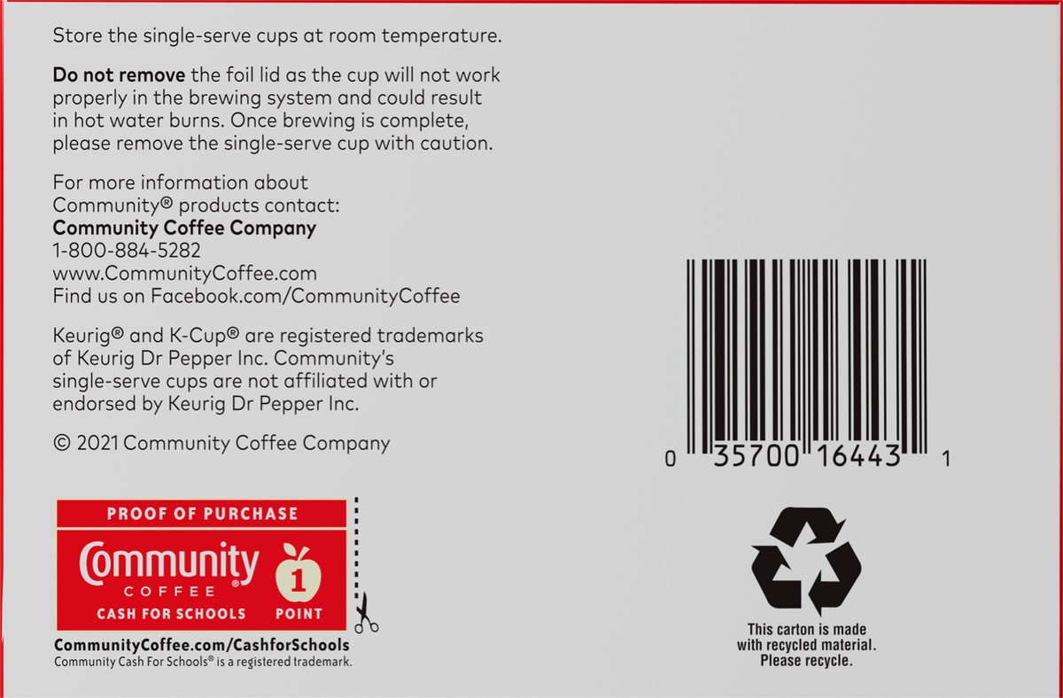 slide 8 of 8, Community Coffee Single Serve Cups Spiced Pumpkin Pecan Pie Coffee - 10 ct, 10 ct