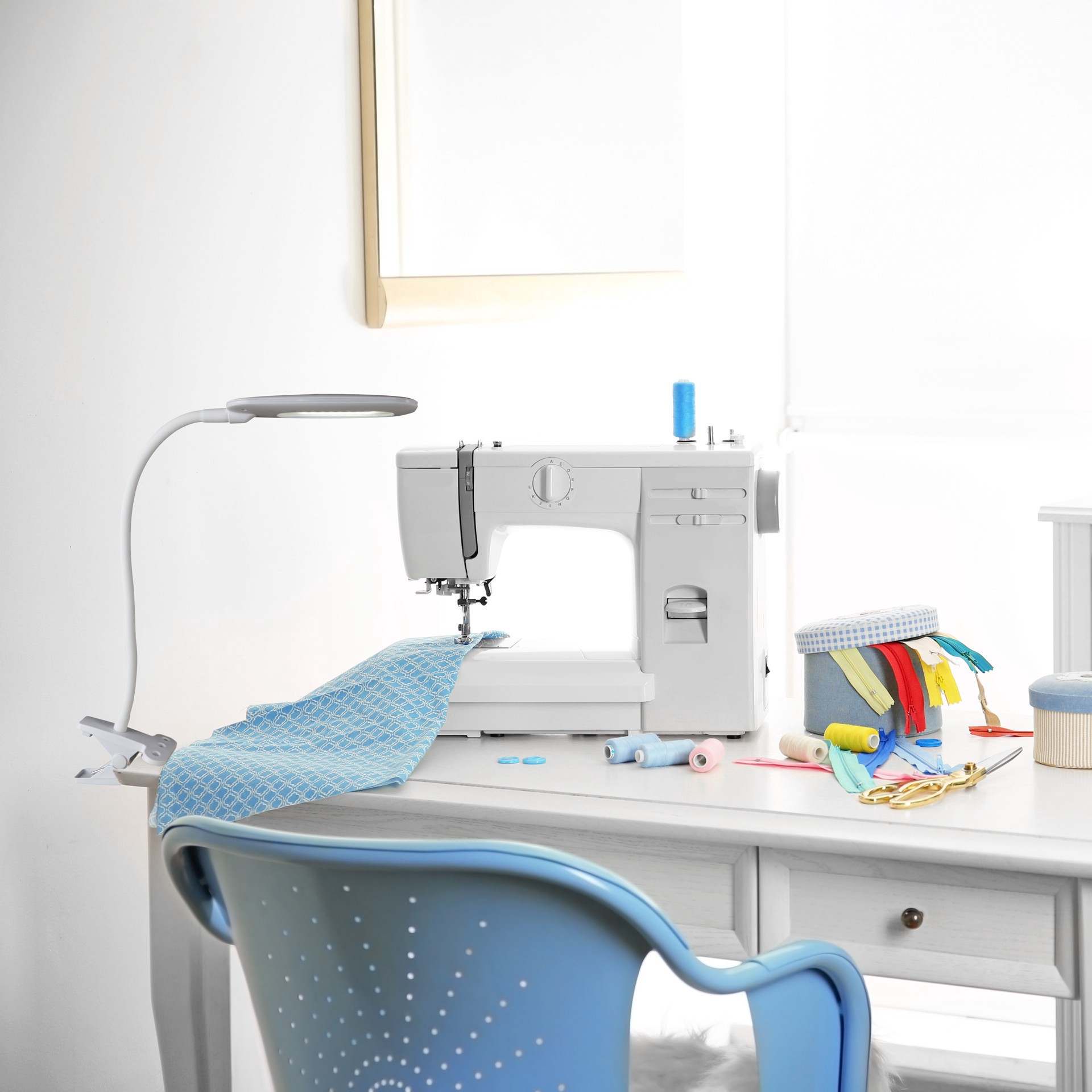 slide 9 of 10, Ott Lite Flexible Soft Touch LED Clip Light, 3.5 in x 2.375 in