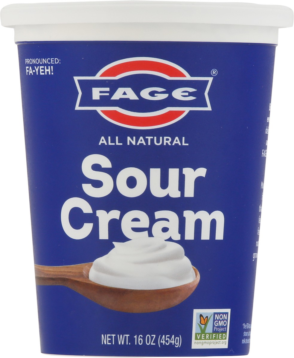 slide 6 of 9, Fage Total Greek All Natural Sour Cream, 16 oz
