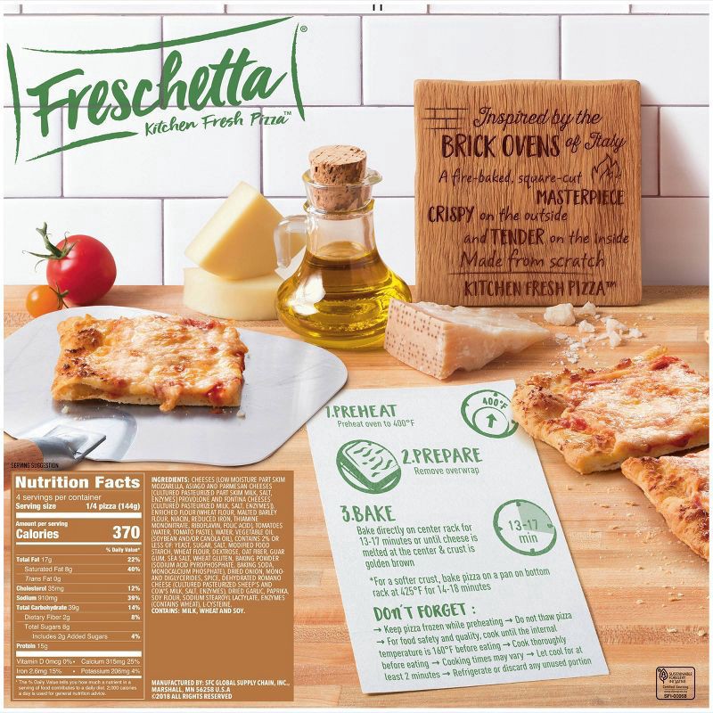 slide 5 of 11, Freschetta Brick Oven Five Cheese Pizza, 20.28 oz