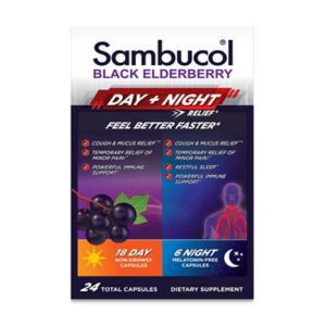 slide 1 of 1, Sambucol Day & Night Relief Capsules 24ct, 24 ct