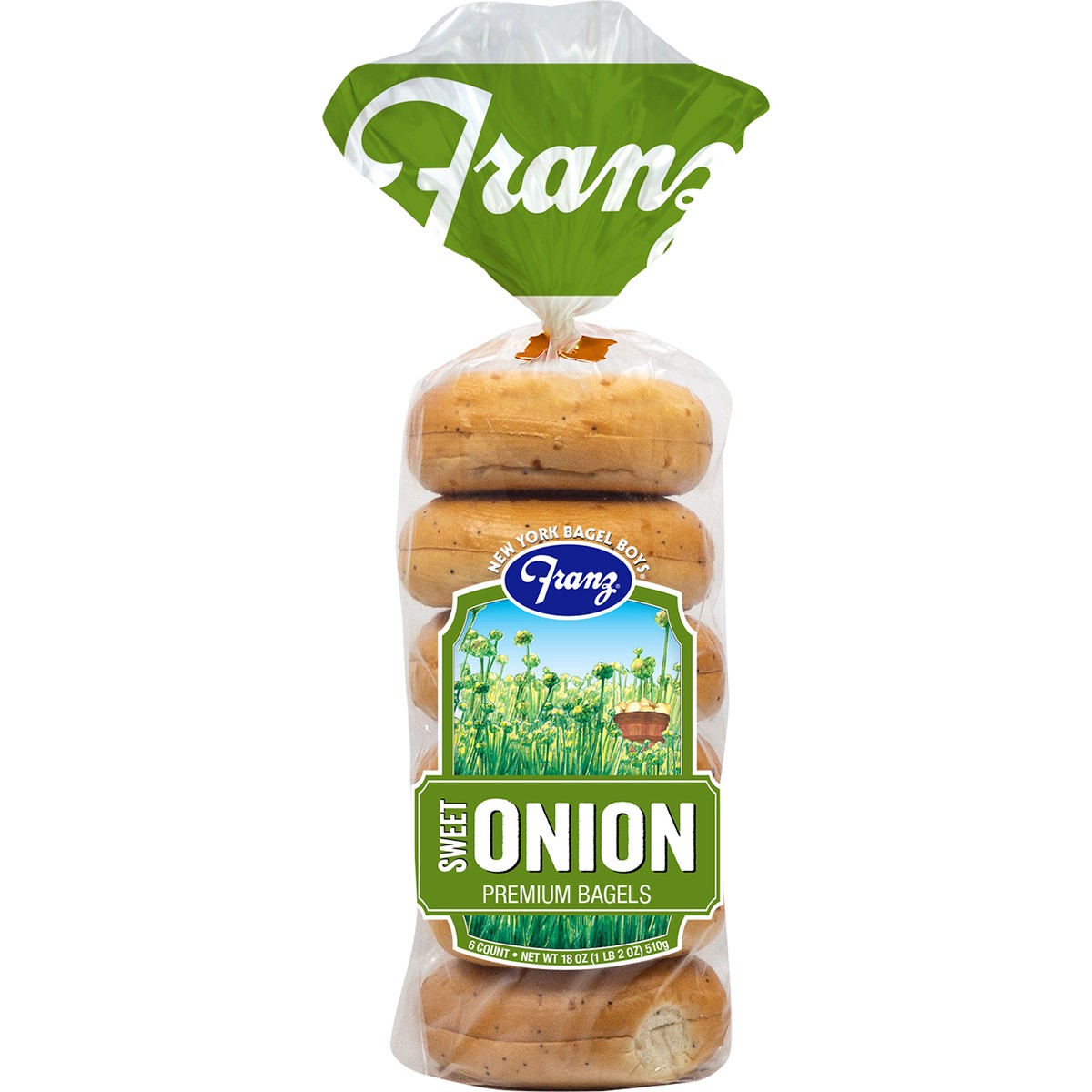 slide 3 of 10, Franz Onion Bagels 6 ct 18oz, 18 oz