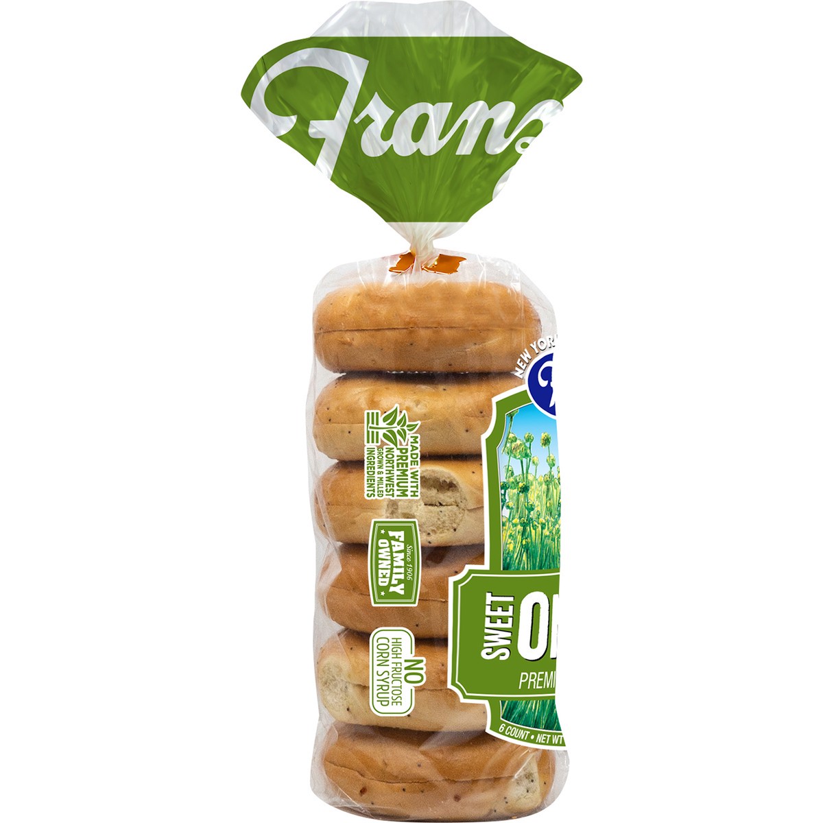 slide 2 of 10, Franz Onion Bagels 6 ct 18oz, 18 oz