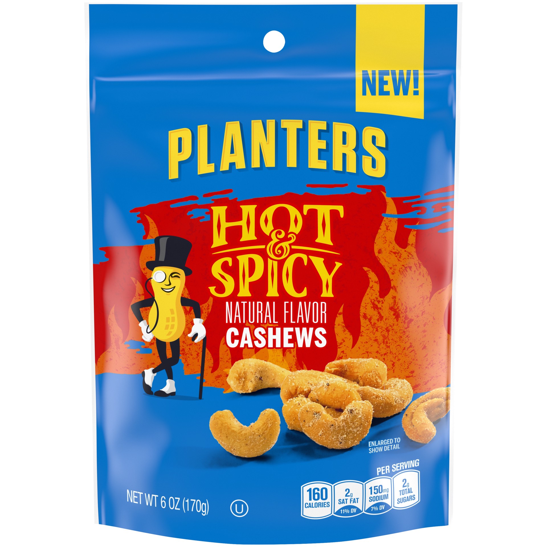 slide 1 of 9, Planters Deluxe Hot & Spicy Cashews 6 oz, 6 oz