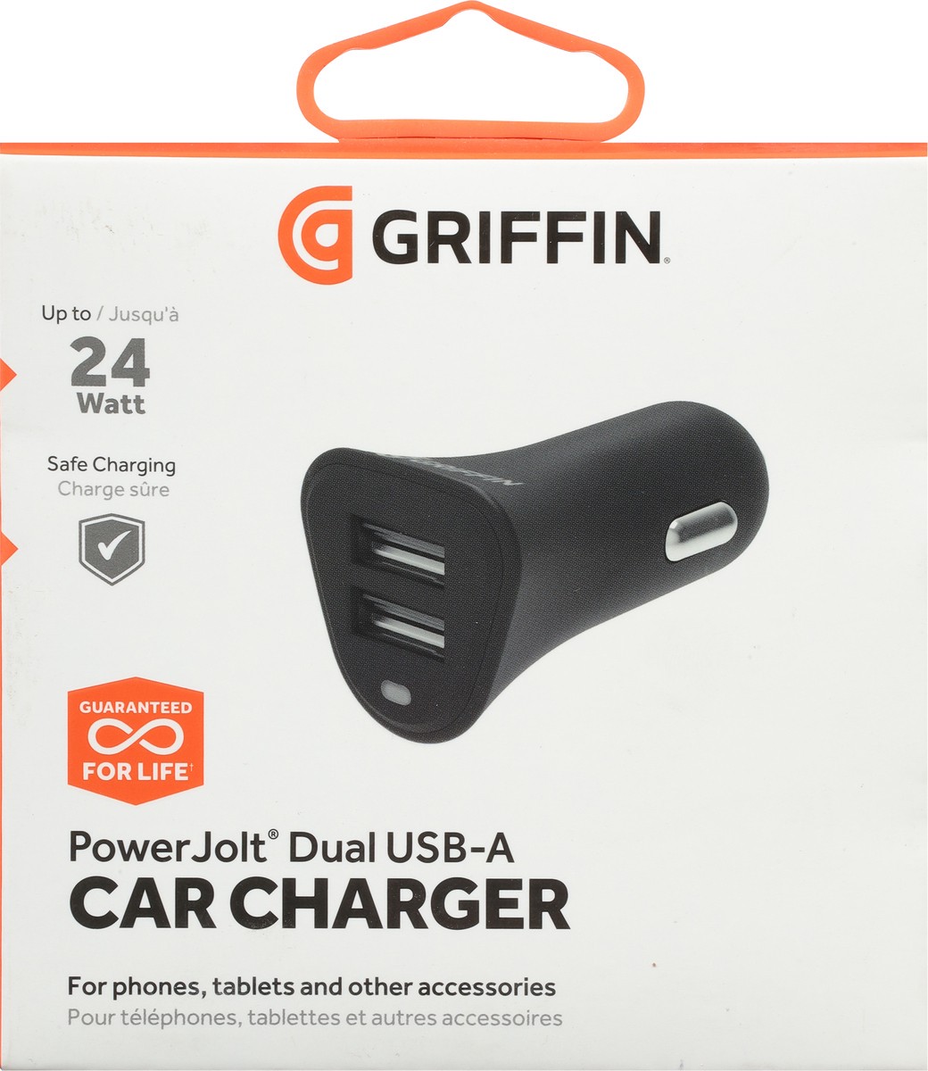 slide 9 of 9, Griffin Bros. Powerjolt Dual USB-A Car Charger 1 ea, 1 ct