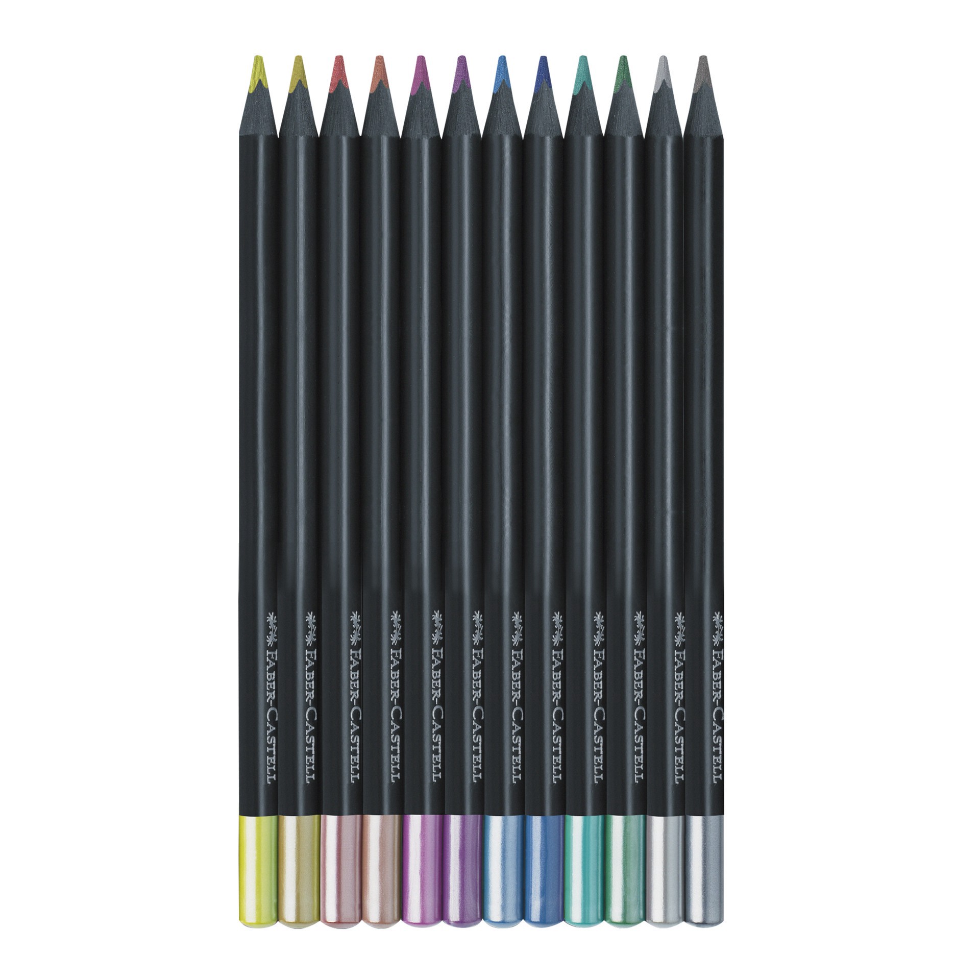 slide 6 of 6, Faber-Castell Black Edition Metallic Colored Pencils, 1 ct