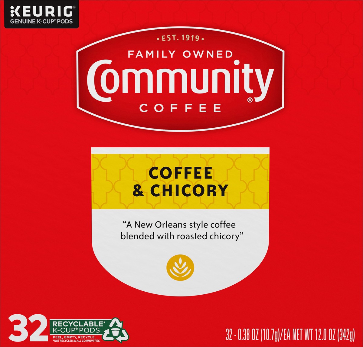 slide 6 of 9, Community Coffee Coffee and Chicory, 32 ct