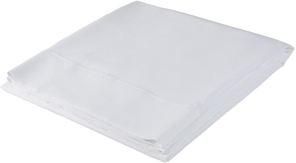 slide 1 of 1, Everyday Living 250 Thread Count Flat Sheet - Bright White - Full, Full Size