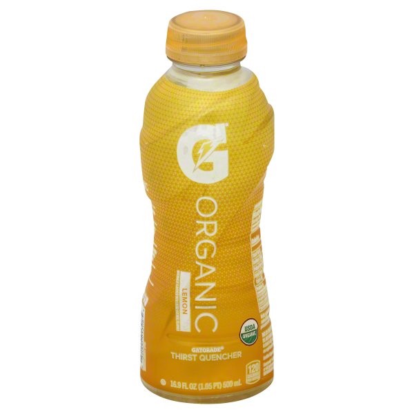 slide 1 of 3, Gatorade Organic Lemon, 16.9 oz