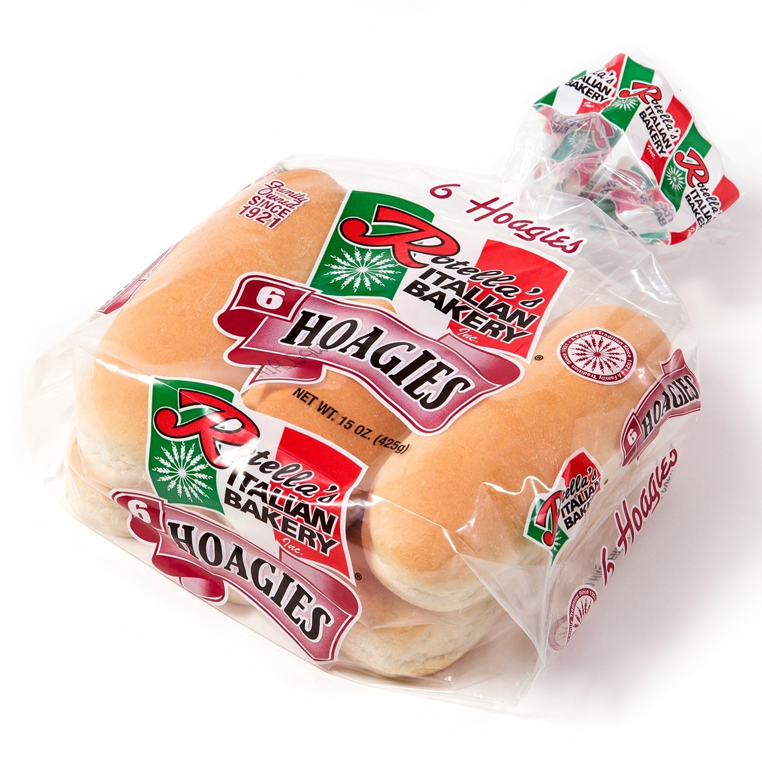 slide 1 of 1, Rotella's Italian Bakery Hoagie Buns, 15 oz