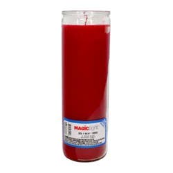 MagicLight Glass Religious Candle - Red Wax
