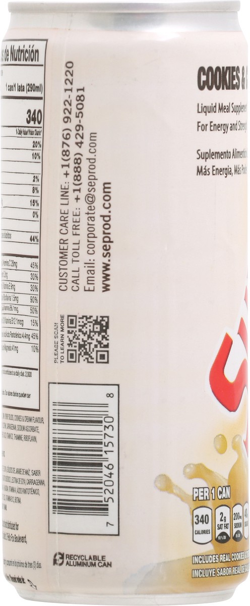 slide 9 of 9, Supligen Cookies & Cream Liquid Meal Supplement - 9.8 fl oz, 9.8 fl oz