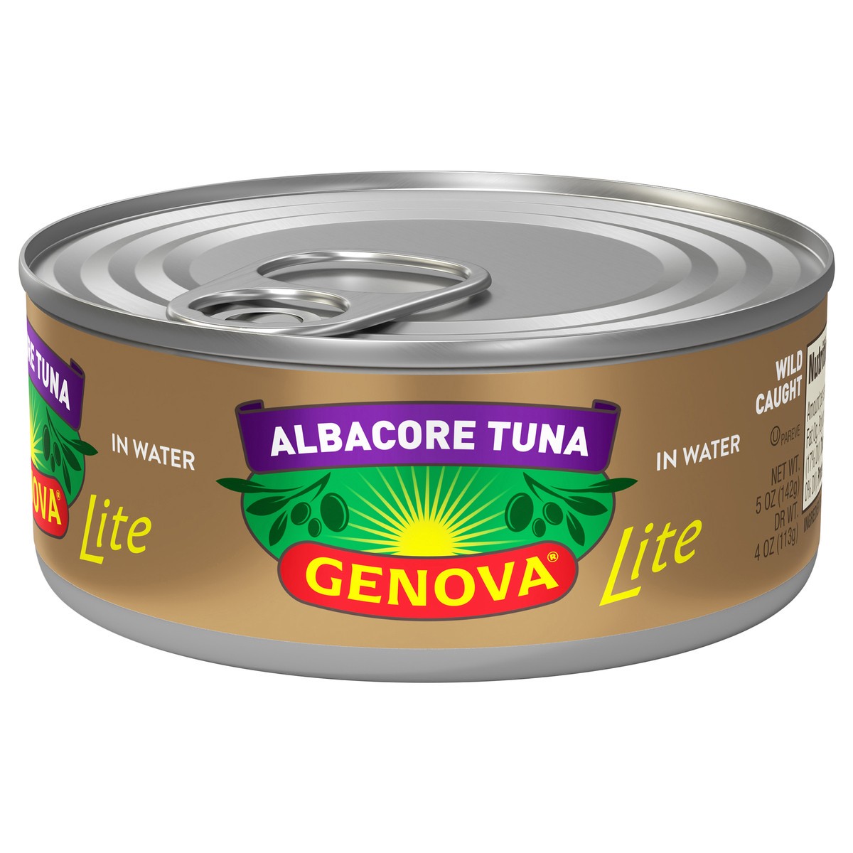 slide 1 of 7, Genova Premium Albacore Tuna in Water with Sea Salt 5 oz, 5 oz