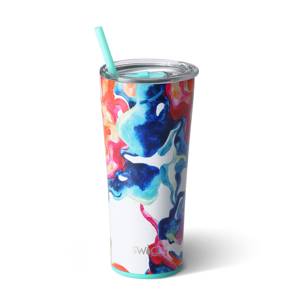 slide 1 of 1, Swig Color Swirl Tumbler, 22 oz