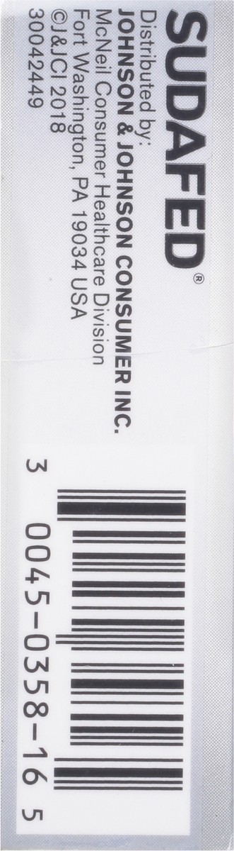 slide 7 of 9, Sudafed Caplets Pressure + Pain 12 Hour Sinus 16 ea, 