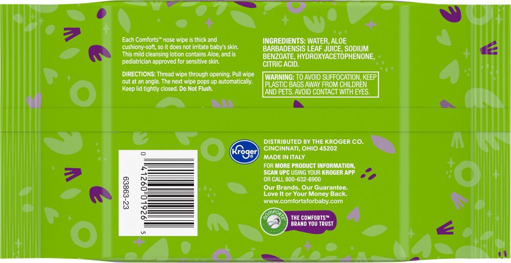 slide 2 of 5, Comforts Fragrance Free Face & Nose Wipes, 30 ct