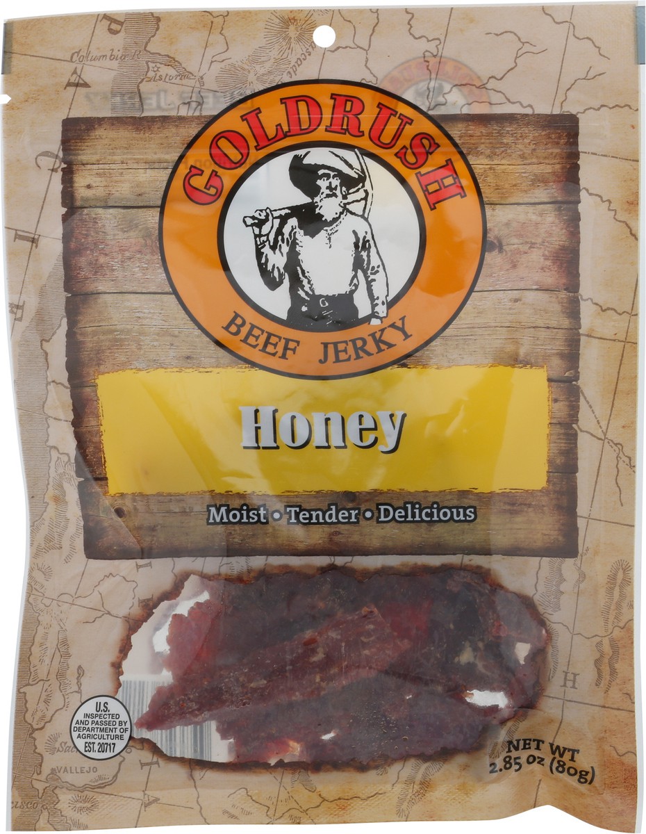 slide 2 of 13, Goldrush Honey Beef Jerky 2.85 oz, 2.85 oz