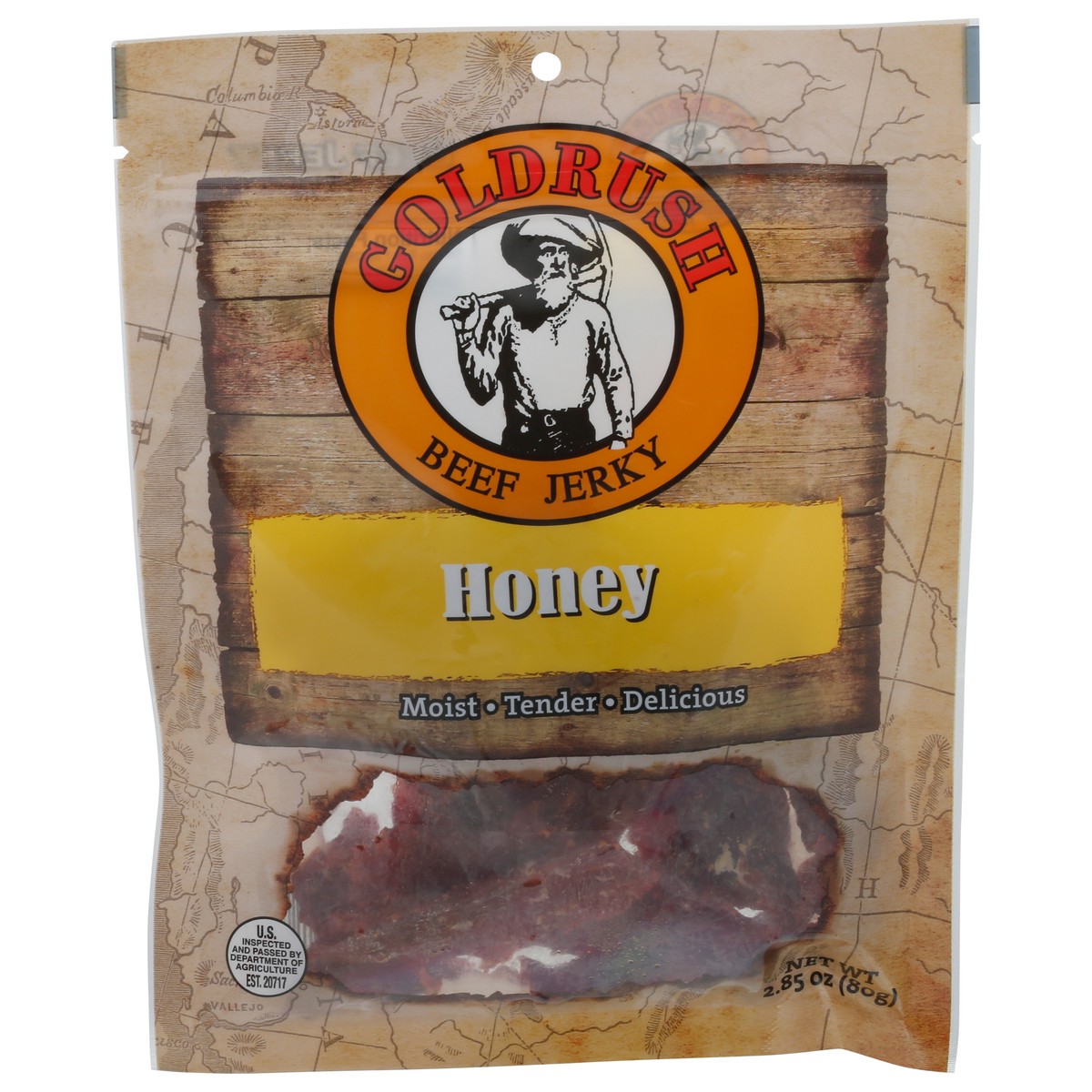 slide 1 of 13, Goldrush Honey Beef Jerky 2.85 oz, 2.85 oz