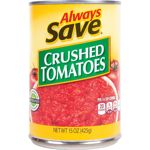 slide 1 of 1, Always Save Crushed Tomatoes, 15 oz