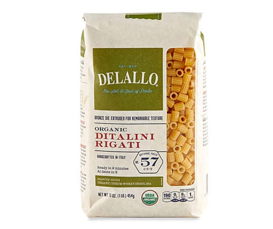 slide 1 of 1, DeLallo Organic Ditalini Rigati, 1 lb