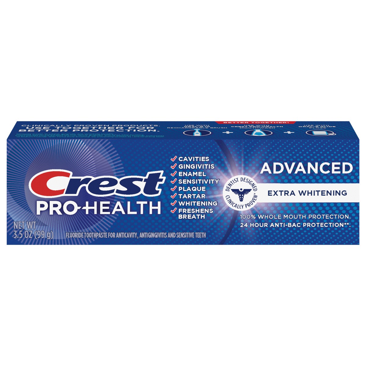 slide 4 of 11, Crest Pro-Health Advanced Extra White Toothpaste (3.5oz), 3.5 oz