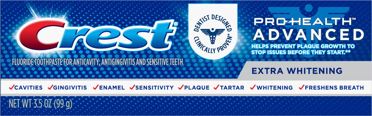 slide 3 of 5, Crest Pro-Health Advanced Extra White Toothpaste (3.5oz), 3.5 oz