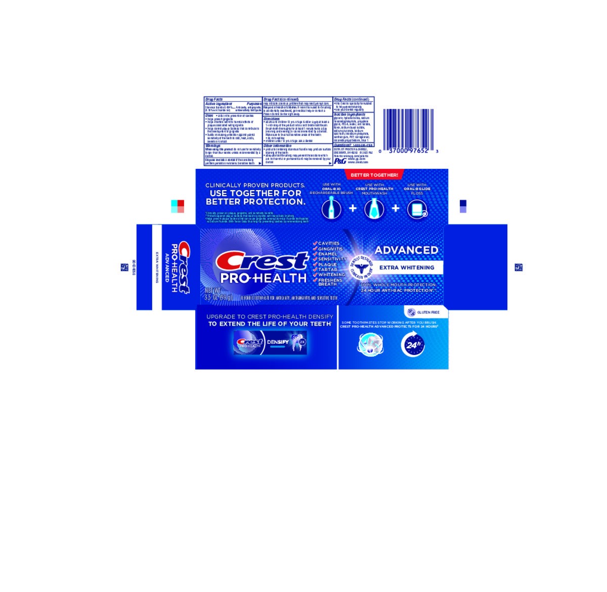 slide 3 of 11, Crest Pro-Health Advanced Extra White Toothpaste (3.5oz), 3.5 oz