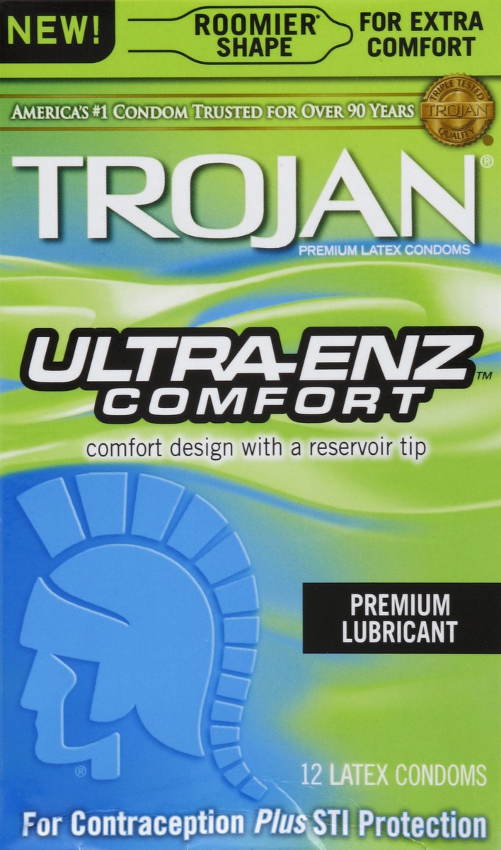 slide 1 of 7, Trojan Condoms 12 ea, 1 ct