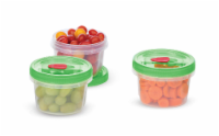 slide 1 of 1, Good Cook Twister Seal Lid 16oz Round Food Storage Container Set, 6 ct