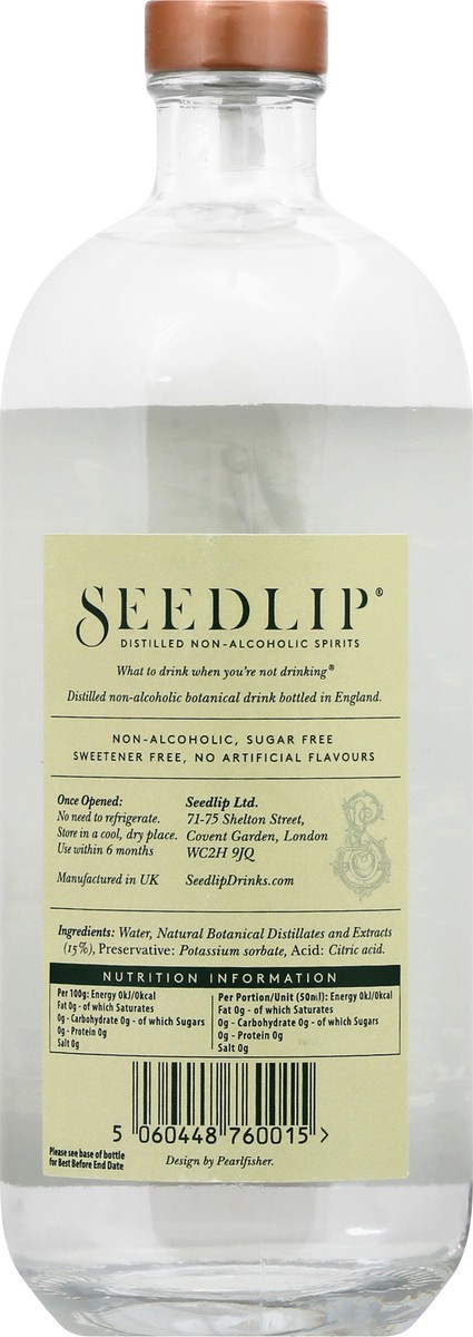 slide 5 of 9, Seedlip Garden 108 Herbal Non-Alcoholic Spirits 700 ml, 700 ml