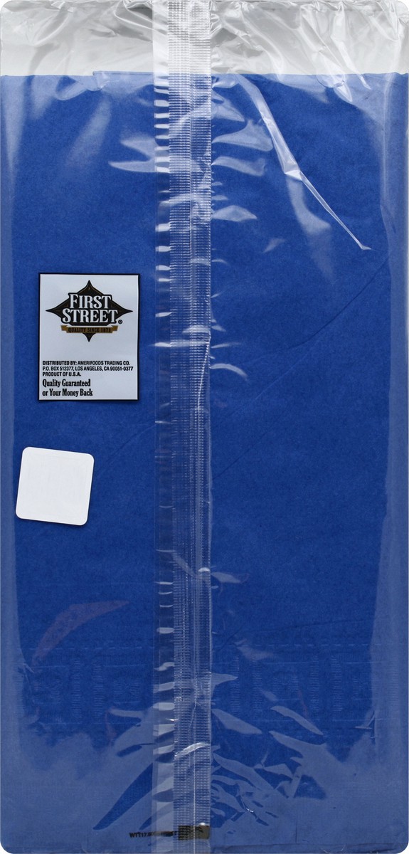 slide 3 of 6, First Street Cobalt Tp 54X108 Table Cover, 1 ct