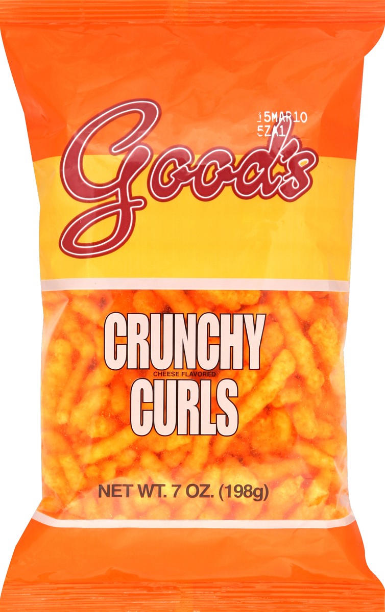 slide 3 of 5, Good's Crunchy Cheese Curls, 7 oz