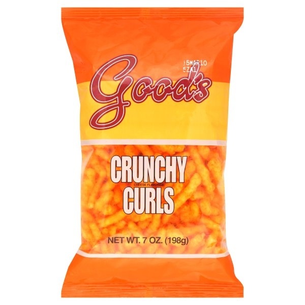 slide 1 of 5, Good's Crunchy Cheese Curls, 7 oz