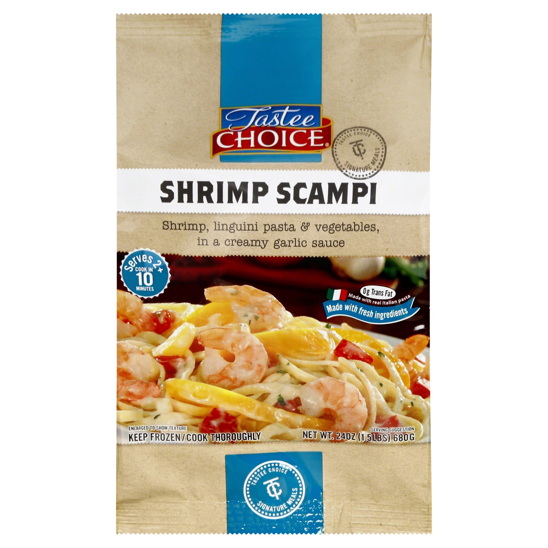 slide 1 of 18, Tastee Choice Shrimp Scampi Meal, 24 oz