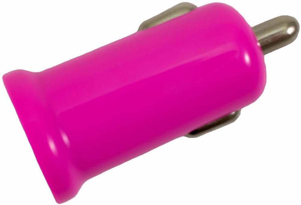 slide 1 of 1, Cellcandy Low-Profile Usb Car Charger - Shocking Pink, 1 ct