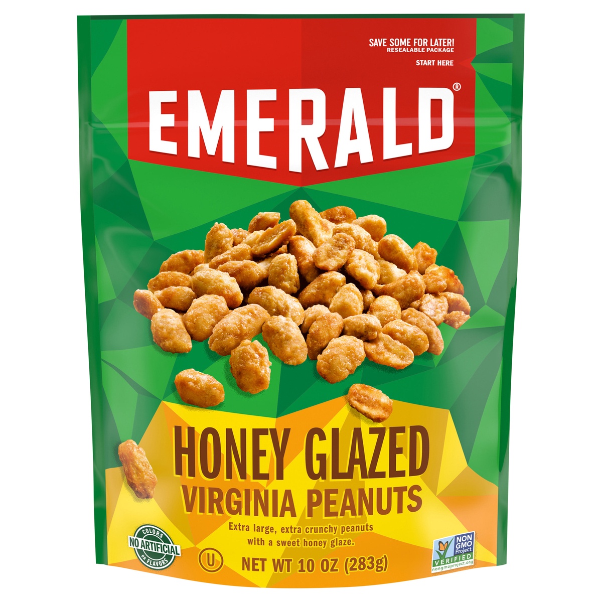 slide 1 of 1, Emerald Honey Roasted Virginia Peanuts, 10 oz