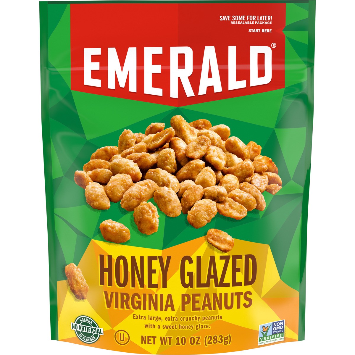 slide 1 of 11, Emerald Honey Roasted Virginia Peanuts, 10.000 oz