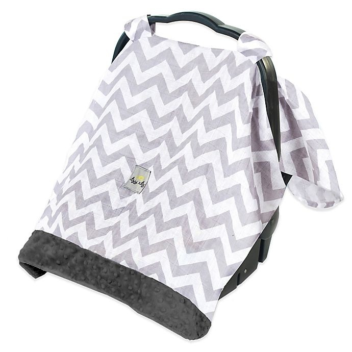 slide 1 of 1, Itzy Ritzy Cozy Happens Infant Car Seat Muslin Canopy - Grey, 1 ct