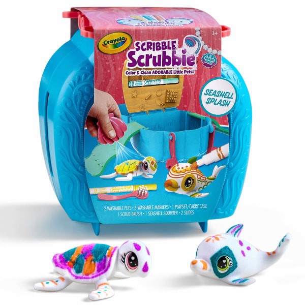 slide 2 of 5, Crayola Scribble Scrubbie Pets, Ocean Animals, Color & Wash Creative Toy, 1 ct