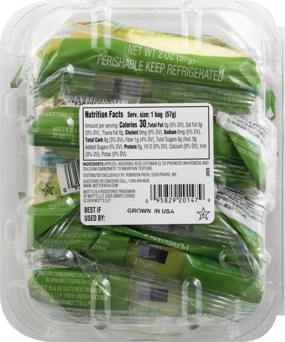slide 6 of 8, Mott's 6 Pack Sliced Green Apples 6 - 2 oz Bags, 6 ct; 2 oz