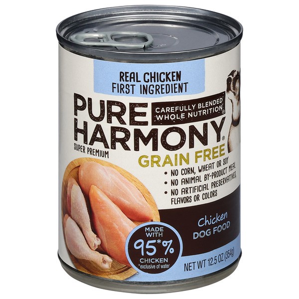 slide 1 of 6, Pure Harmony Super Premium Grain Free Chicken Dog Food 12.5 oz, 12.5 oz