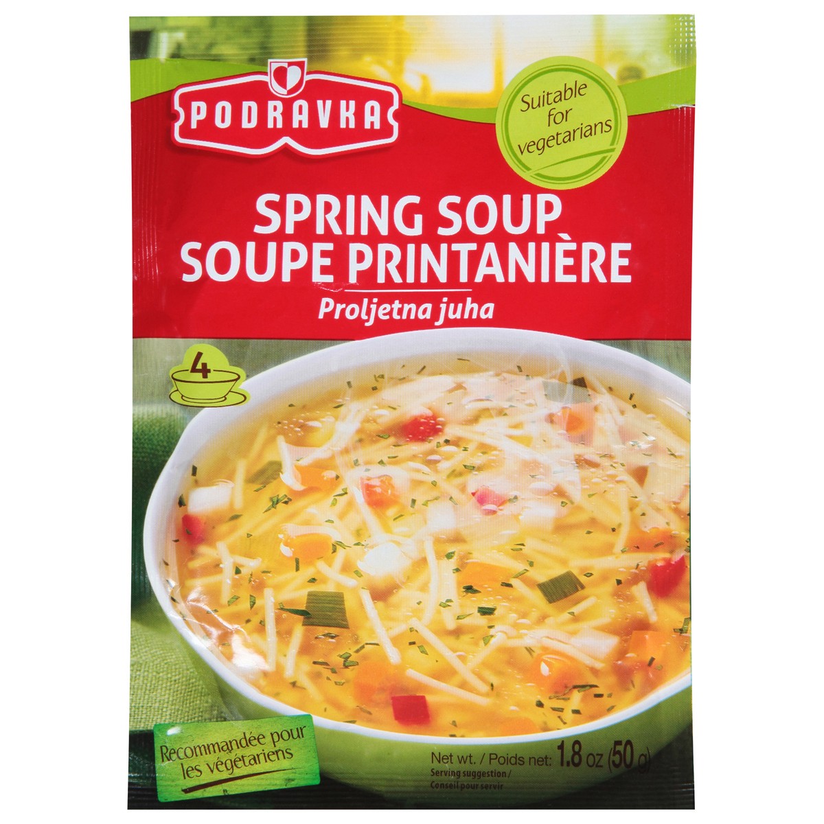 slide 1 of 13, Podravka Spring Soup 1.8 oz, 1.8 oz