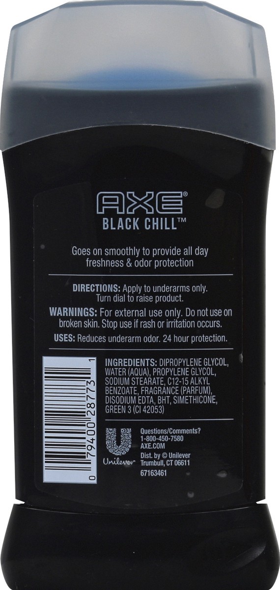 slide 6 of 6, AXE Black Chill Antiperspirant Deodorant Stick for Men, 2.7 oz