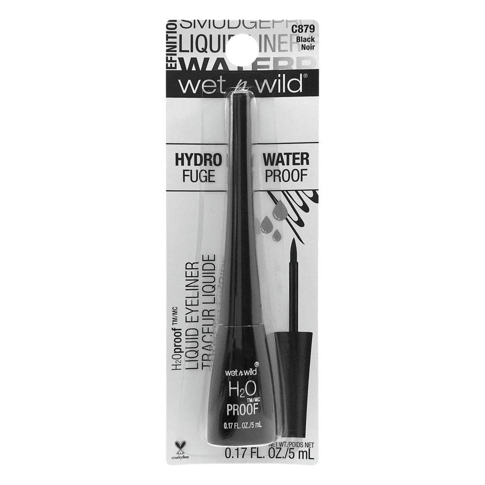 slide 1 of 7, wet n wild H2O Liquid Liner-Black, 1 ct