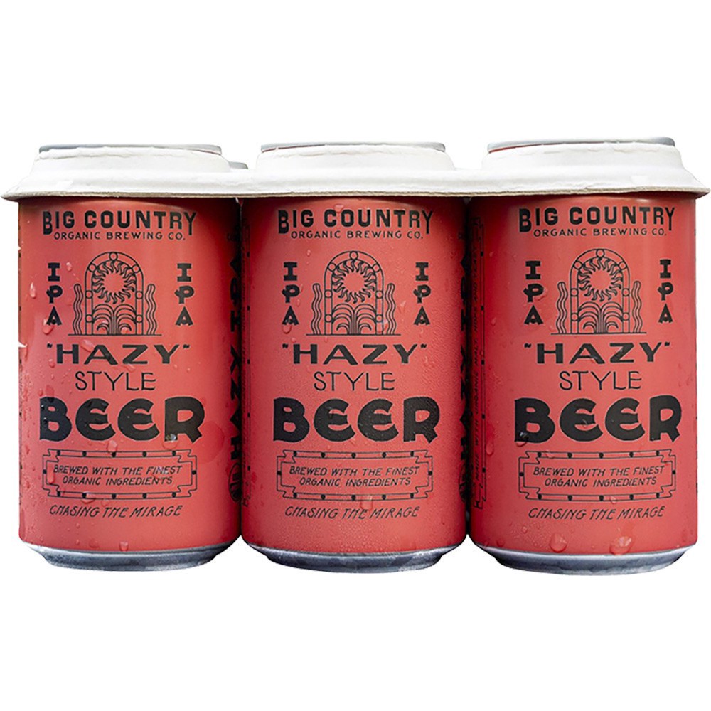 slide 1 of 1, Big Country Organic Hazy Ipa, 6 ct; 12 oz